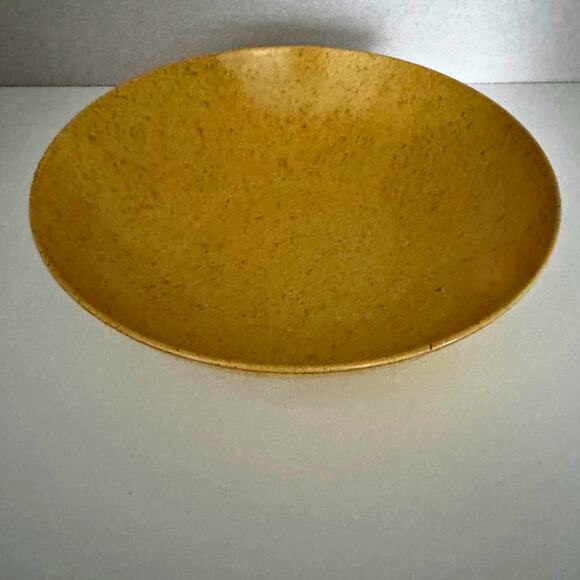 Vintage Texas Ware Melamine Speckled Salad Bowl Mustard Yellow MCM Kitchen - Picture 2 of 10